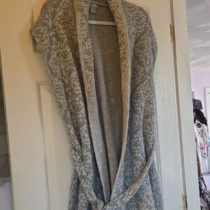 Chico's Gray Sparkle Cardigan